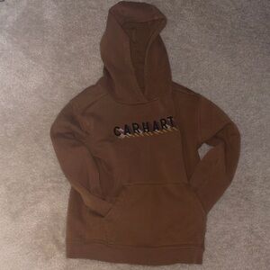 Carhartt Kids Hoodie in Rich Brown